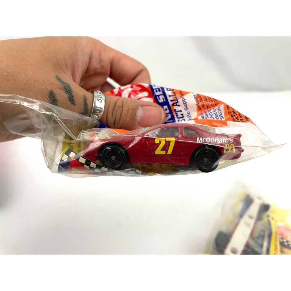 Lot of 2 McDonalds Hot Wheels Dragster Happy Meal Toy 92 Thunderbird #27 NASCAR - Picture 2 of 9